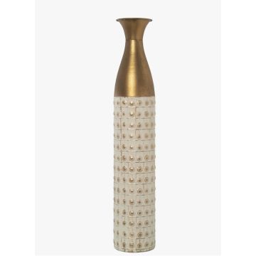 Floor vase, metal, 76cm, gold