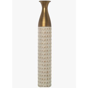 Floor vase, metal, 85cm, gold