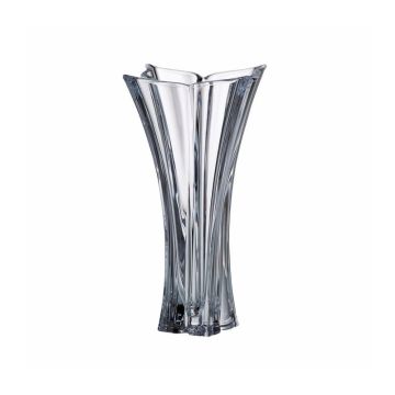 vase en cristal "Florale", 28cm, cristal de Bohème, vase à fleurs, Bohemia