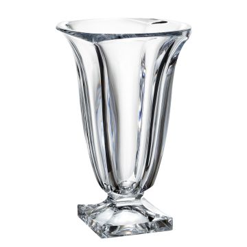 "Magma" crystal vase, 29cm, Bohemian crystal, flower vase, Bohemia