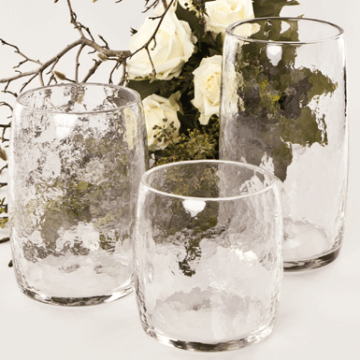 Glass vase/ flower vase Nizza, Ø 160 x 210 mm, Glasi Hergiswil