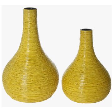 Set de vases, céramique 22x30cm + 26x40cm