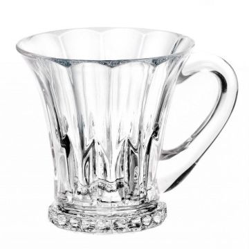Coffee cup/ espresso cup "Wellington" 100ml; crystal glass; Exclusive, Bohemia