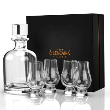 Glencairn 5-er-Set, 4xWhisky-Glas das Original 200ml + Karaffe 750ml inkl. Premium Geschenkverpackung