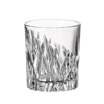 verres à whisky "Finesse", cristal de Bohême, 320ml