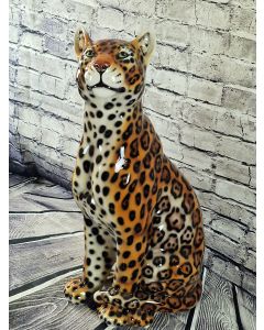 Freundliche Jaguar sitzend ca.88cm, natural Look
