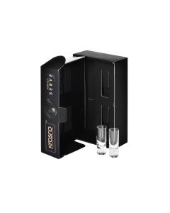 Perfekt Serve Schnaps Kristall Gläser-Set (2x60ml), Krosno  inkl. Premium Geschenk Verpackung mit Platz für Ihre Flasche