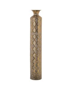 Bodenvase, Metall, 85cm, Gold