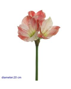 Kunst Amaryllis Weihnachtsdekoration ca.60cm rosa