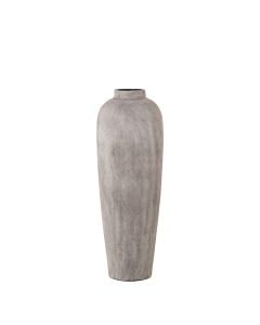 Keramikvase, 22x60cm, beige-braun