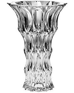 "Fortune" vase en cristal, 30cm, cristal de bohème, massif, vase à fleurs, Bohemia