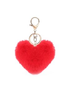 Plüschherz, Schlüsselanhänger, Handtaschen-Anhänger 9cm rot