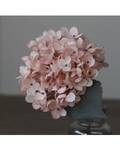 Hortensie Kunstblume rosa natürlicher Look 32cm wie getrocknet