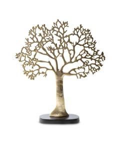 Dekoobjekt, Metall-Skulptur, 54x59cm, gold/Messing