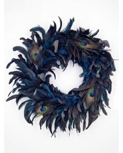 Pfau Deko-Federkranz ca.46cm