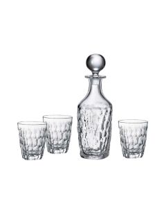 "Marple" Whisky Set 7-Pièces, Cristal de Bohème, 1xCarafe + 6xVerres