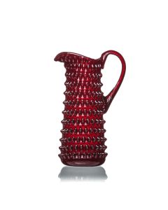 Cristal pichet / pichet d'eau 1200ml ruby Kvetna 1794 Polka Dot