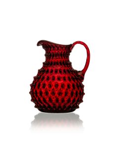 Cristal pichet / pichet d'eau 2600ml ruby Kvetna 1794 Polka Dot