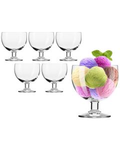 Premium Eis Glas /Dessert Cup, Dessertschale, Krosno, Set 6xStück, 350ml