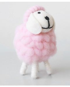 Sheep pink Easter decoration S:11x6cm